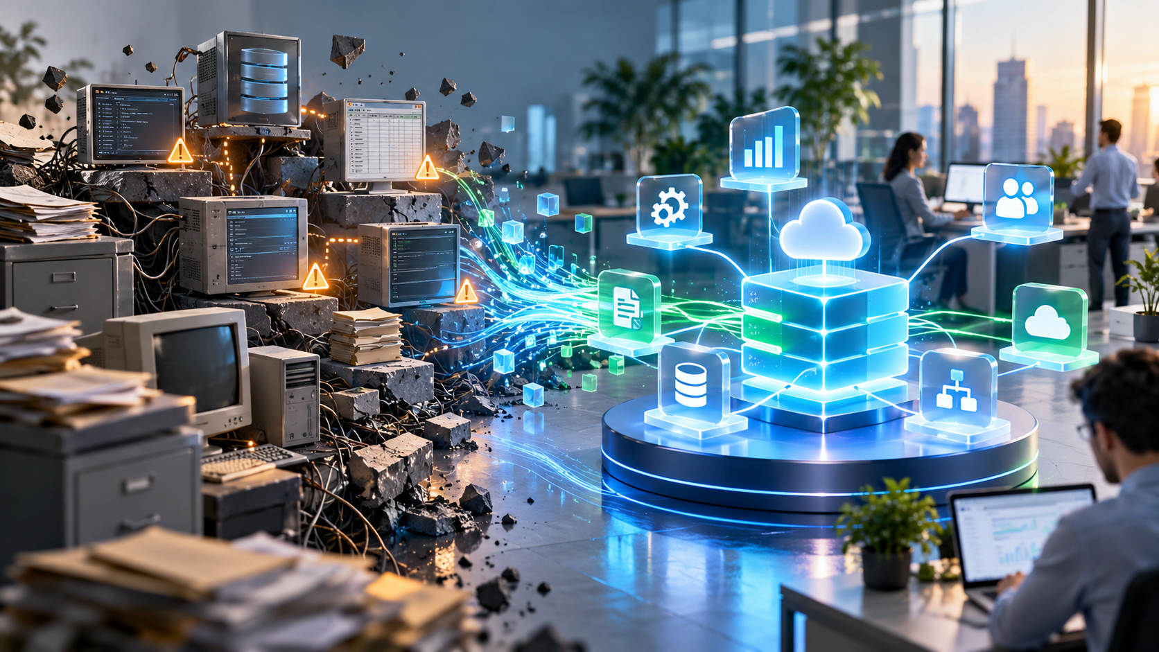 Legacy system modernization visual